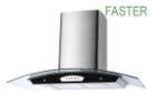 Máy hút mùi kính cong Faster FS 90 BL